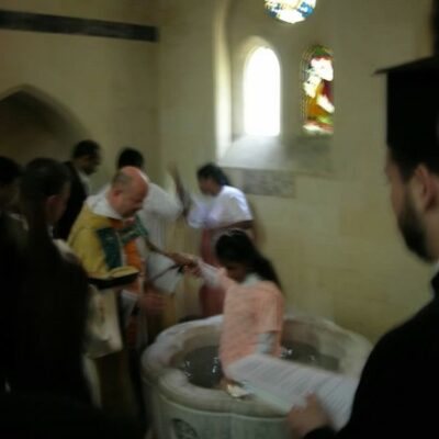 The waters of baptism